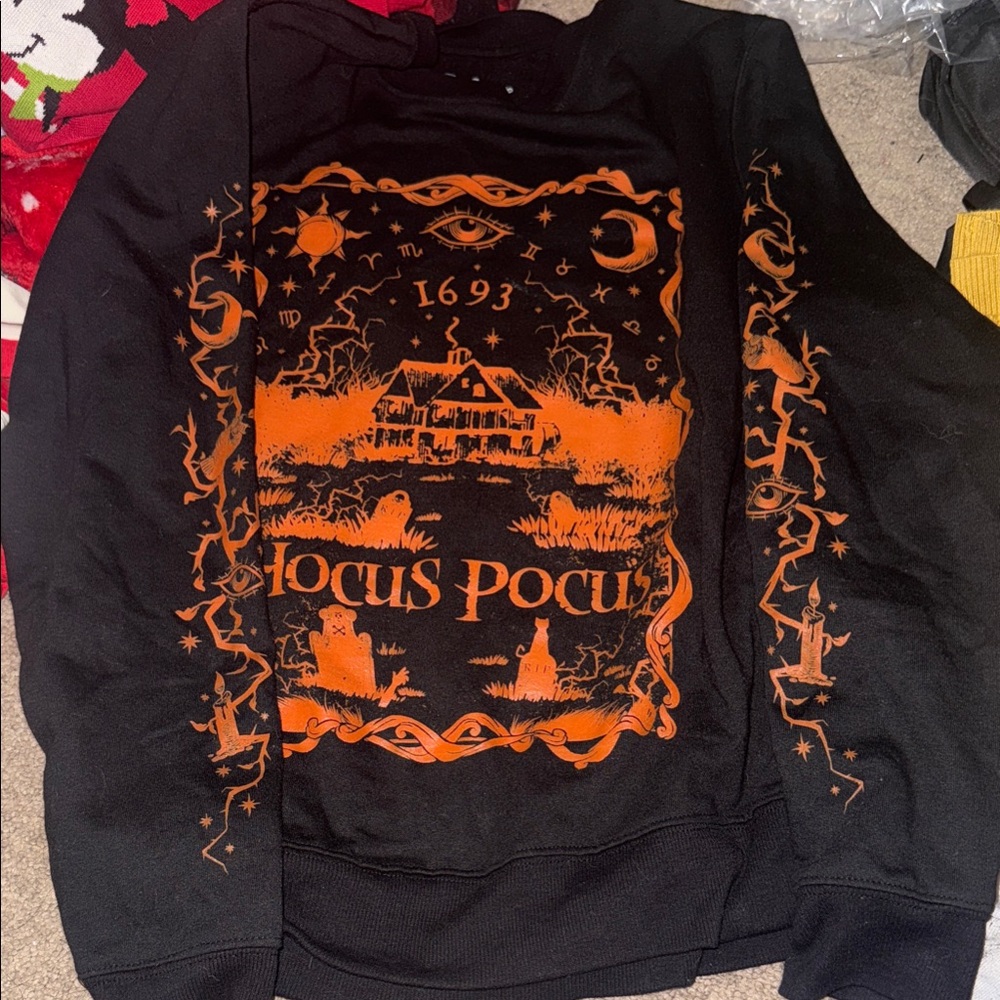 Her Universe Black and Orange Hocus Pocus Sweater
